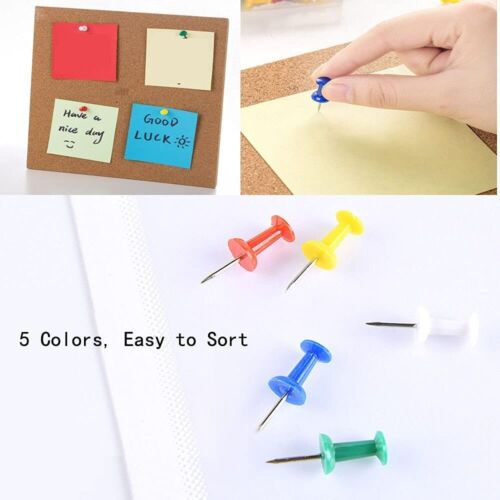 100x 4 in 1 clip box T Push Binder Clips set for School Office Supplies kit set