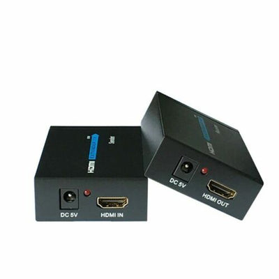 1080P 60M HDMI Extender by cat6/5e over RJ45 Ethernet FHD 2x Power Adapter NEW K