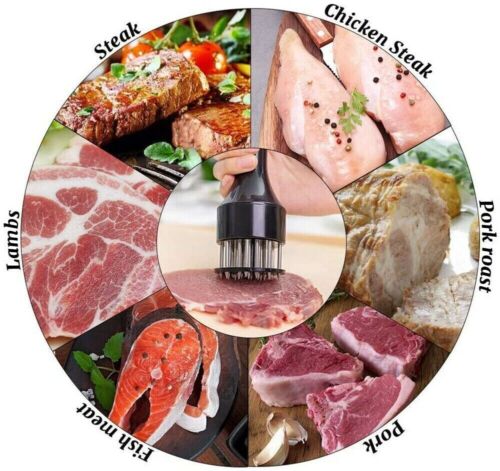 Meat Tenderizer Kitchen Steak Hammer Pin Beef Stainless Steel Needles Cook Tool