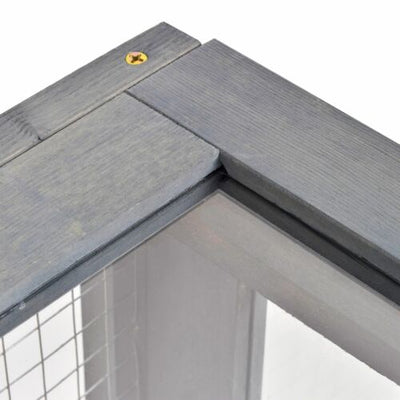 Wooden Reptile Cage with 3 Windows Slide-out Tray for Turtles, Lizards, Snakes 842525165495