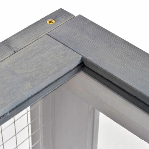Wooden Reptile Cage with 3 Windows Slide-out Tray for Turtles, Lizards, Snakes 842525165495