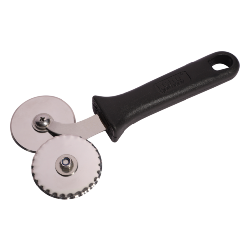 Kitchen double sided cutter Stainless Steel for dough pasta pizza pastry cake CA