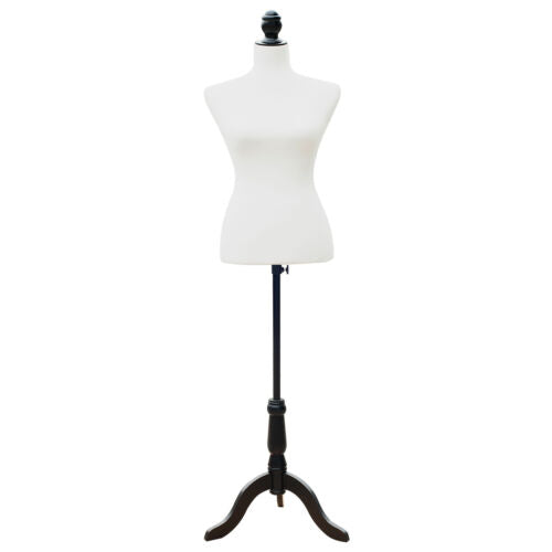 Dress Form Female Mannequin Torso Dressmaker Stand Display White