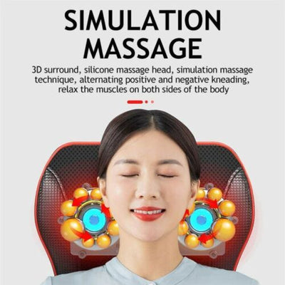 Shiatsu Neck Shoulder Lumbar Back Massager Deep Kneading Massage Pillow cushion