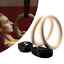 Wooden Gymnastic Rings With Adjustable Long Non-Slip Straps For Workout 28MM