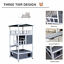 Feral Cat House, Kitten Condo Shelter w/ Raised Base &amp; Asphalt Roof, Grey 842525142885