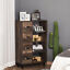 4-Drawer Dresser Storage Cabinet with 4-Tier Shelves for Living Room &amp; Bedroom