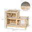 Large Hamster Cages and Habitats, Wooden Small Animal Cage w/ Seesaw, Tray