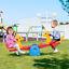 Kids Seesaw Safe Teeter Totter 2 Seats w/ Easy-Grip Handles Indoor Outdoor