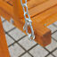 Outsunny Heavy-Duty 3 Seater Hardwood Swing Chair Hammock w/ Canopy Patio Garden