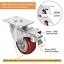 4pc 4 inch Heavy Duty Swivel Casters Wheels Directional Roller Bearing Fixed Set