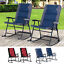 2PC Folding Outdoor Rocking Chair Table Set Oxford Garden Bistro Set