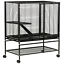 Small Animal Cage for Ferret Chinchilla Guinea Pig W/ Wheels Tray Ramp