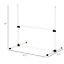 New Canine Agility Set Dog Jumping Training Obstacles Course Free Standing White 712190175450