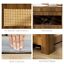Wood Dog Crate Kennel End Table Furniture W/ Cushion for XS Dogs Indoor Walnut