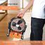 Outdoor Portable Camping Tent Fan with LED Light Rechargeable Cordless Tent Lamp