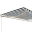 8&apos;x7&apos; Manual Retractable Patio Awning Shelter UV Protection