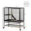 Small Animal Cage for Ferret Chinchilla Guinea Pig W/ Wheels Tray Ramp