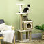Cat Tree Activity Center w/ Jute Scratching Post, Condo, Hanging Ball Toy