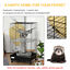 Small Animal Habitat Pet Play House for Ferret w/ Wheels Hammocks Tunnels