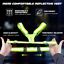 LED Reflective Running Biking Vest, High Visibility Warning Lights Safety Gear
