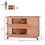 Outdoor Rabbit Hutch with Wheels, Quick on-the-Go Feeding, Wooden Rabbit Cage 196393256855