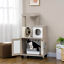 50&quot; 2-IN-1 Cat Tree with Cat Toilet Cabinet Condo Bed Sisal Scratching Post Pad