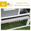 59&quot; Wooden Rabbit Hutch Playpen Bunny House with Sunlight Roof Ramp Tray Grey