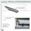 8&apos;x7&apos; Manual Retractable Patio Awning Shelter UV Protection