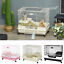 32&quot;H 2-level Rabbit Cage Indoor Small Animal Hutch Ferret House Habitat Metal