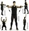 11 PCS Resistance Band Set Yoga Pilates Abs Exercise Fitness Tube Workout Gym CA