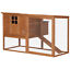 PawHut Deluxe Wood Poultry Chicken Coop Run Backyard Nesting Box Hen House Hutch