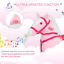 Kid Plush Rocking Horse Ride-on Baby Girl Toy Pony w/ Realistic Sound Pink