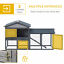 Two Story Small Animal House w/ Slide Out Tray, Ramp, Outdoor Run, Gray 842525131261