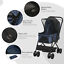 Pet Stroller Foldable Travel Dog Cat Carriage w/ Reversible Handle Brake Basket