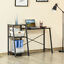 31.5&quot; Home Office Computer Desk w/ Shelves Study Table Storage Small Space Black