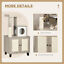 50&quot; 2-IN-1 Cat Tree with Cat Toilet Cabinet Condo Bed Sisal Scratching Post Pad