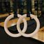 Wooden Gymnastic Rings With Adjustable Long Non-Slip Straps For Workout 28MM