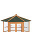 Large Wooden Aviary Flight Bird Cage With Covered Roof Outdoor Wood Aviary
