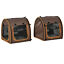Large Portable Double Cat Pet Carrier Kennel Bag Oxford Travel Car Seat
