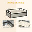 Elevated Dog Bed, Medium-size Pet Sofa Furniture w/ Drawer, Soft Cushion, Grey 196393066607