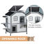 Wooden 2-Story Indoor or Outdoor Cat House W/ Escape Door, Cat Shelter, White 196393161340