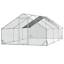10&apos; x 20&apos; 6.5&apos; Chicken Coop Cage, Outdoor Hen House w/Cover &amp; Lockable Door 196393165867