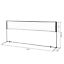 Badminton Tennis Net Set 13&quot; Adjustable Height Durable &amp; Portable w/ Carrying