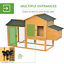 Wooden Outdoor Hen House Large Chicken Coop w/ Removable Tray, Nesting Box, Ramp 196393165829