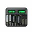 8 Slots Smart Battery Charger LCD Display For AA/AAA/C/D Rechargeable Batteries