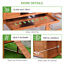 PawHut Deluxe Wood Poultry Chicken Coop Run Backyard Nesting Box Hen House Hutch