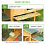 Wooden Outdoor Hen House Large Chicken Coop w/ Removable Tray, Nesting Box, Ramp 196393165829