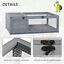 Wooden Reptile Cage with 3 Windows Slide-out Tray for Turtles, Lizards, Snakes 842525165495