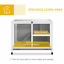 Indoor Critter Cage Rabbit Hutch W/ Ramp Small Animals